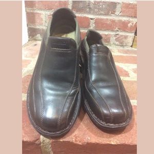 Smart Comfort Brown Leather Slip On Loafer Shoes
